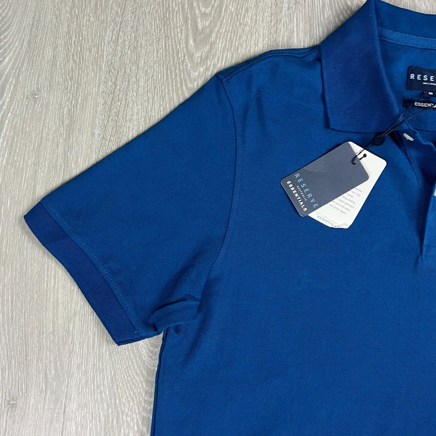 Reserve Mens Blue Polo Shirt Size Medium (New)