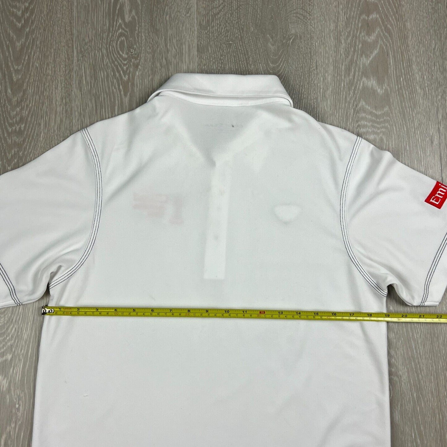 Crest Link Emirates Australian Open Mens White Golf Polo Shirt Size S