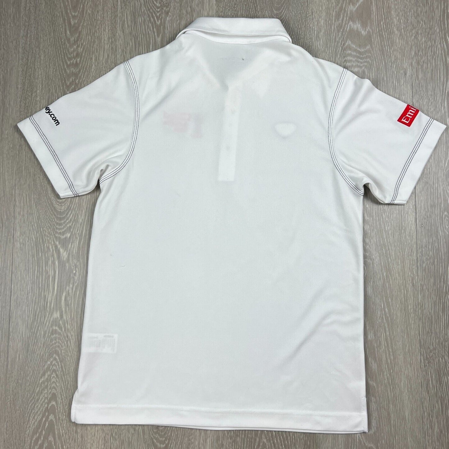 Crest Link Emirates Australian Open Mens White Golf Polo Shirt Size S