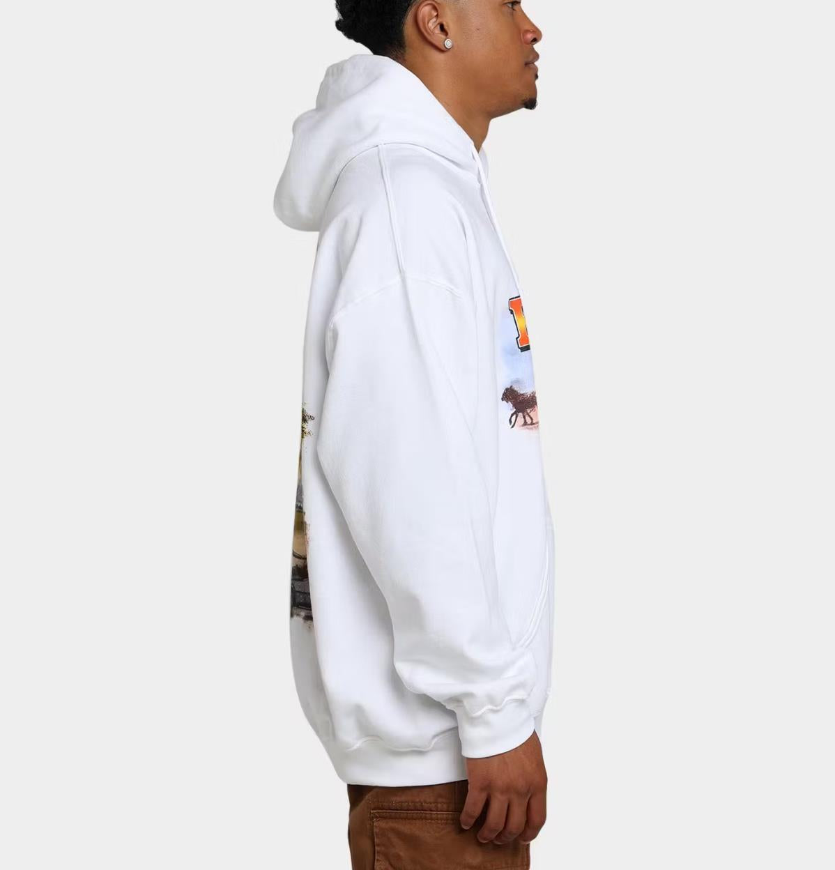 American Thrift X Back to the Future 3 White Hoodie Size L (New)