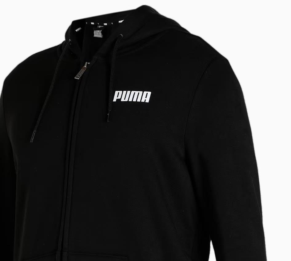 PUMA Mens Full Zip Black Hoodie Size Large (New)