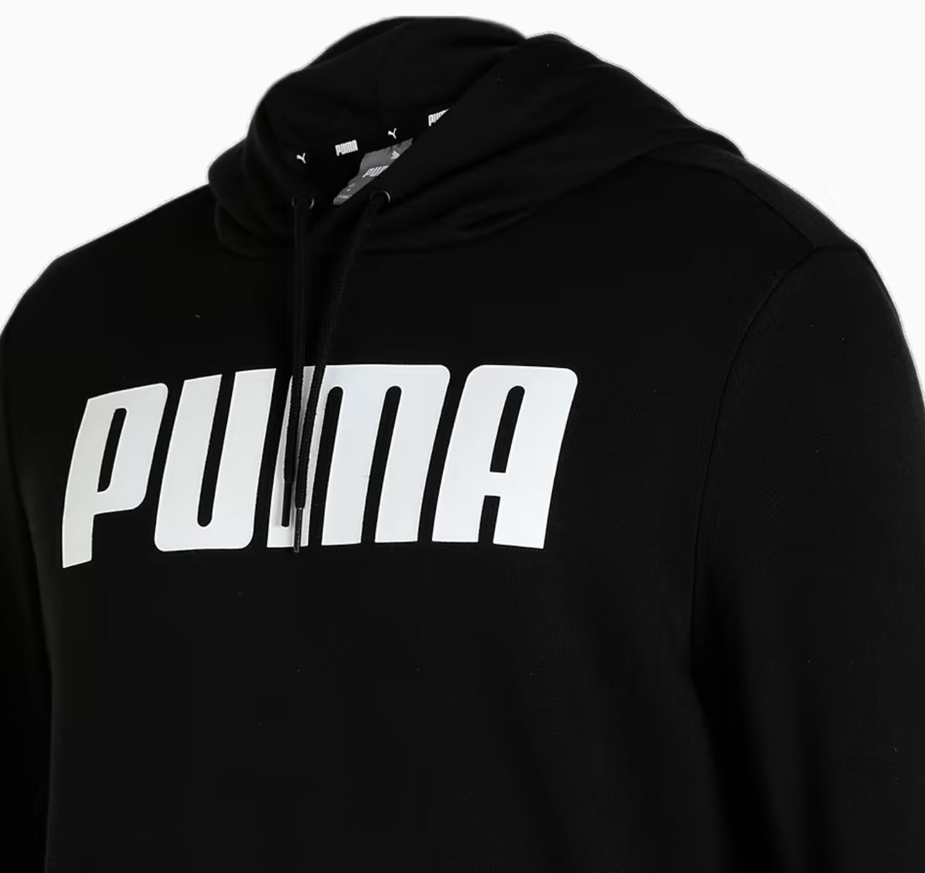 PUMA Mens Pullover Black Hoodie Size Medium (New)