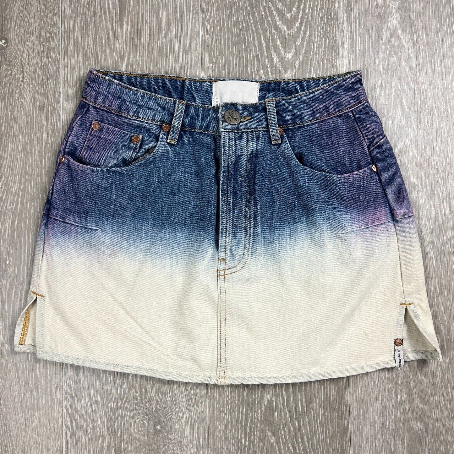 One Teaspoon Womens Denim Mini Skirt Size 26