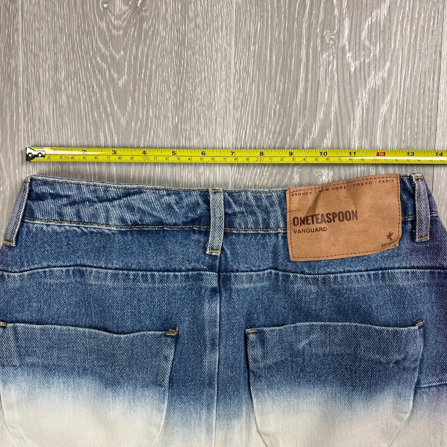 One Teaspoon Womens Denim Mini Skirt Size 26