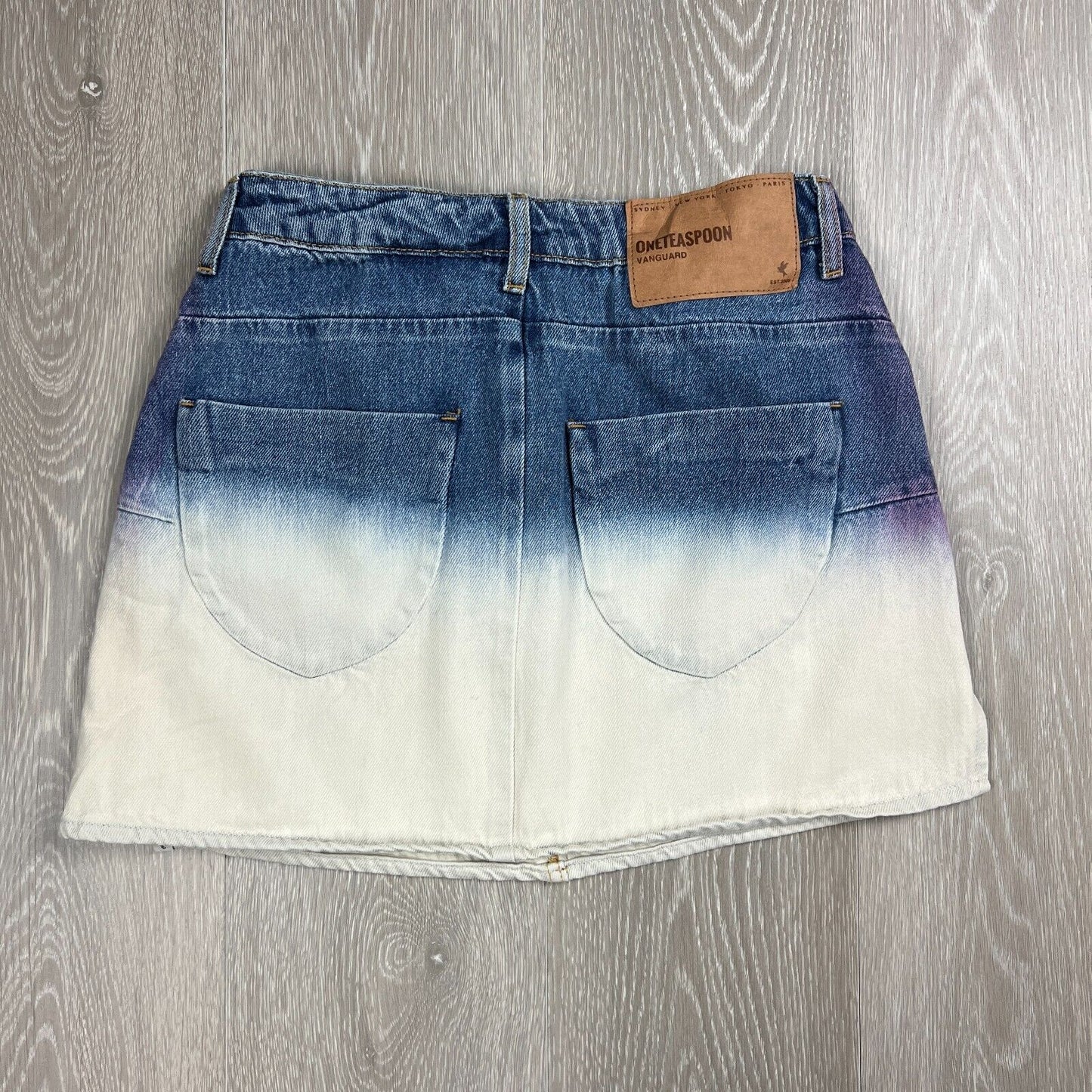 One Teaspoon Womens Denim Mini Skirt Size 26