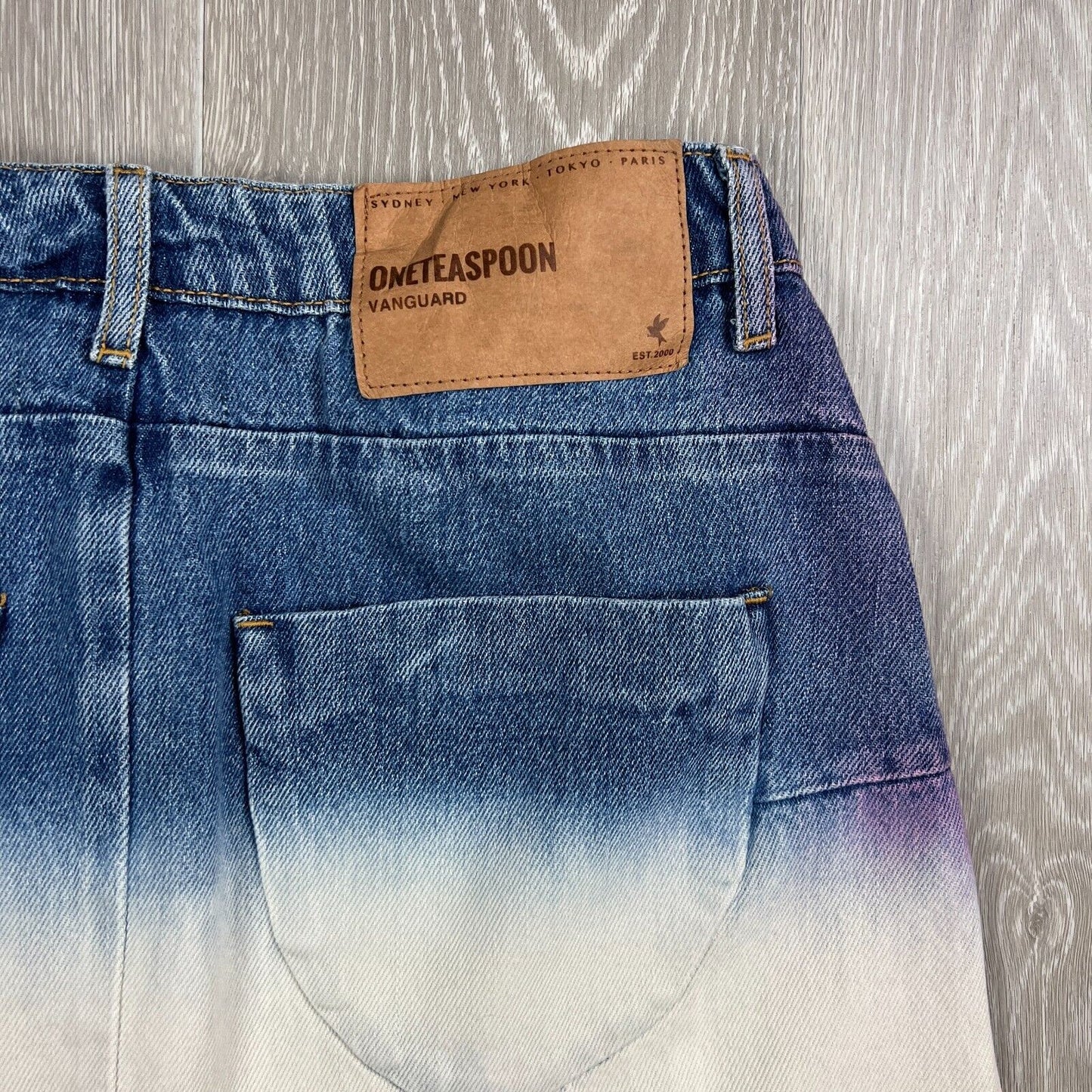 One Teaspoon Womens Denim Mini Skirt Size 26