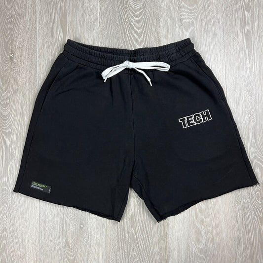 YKTR Tech Project Mens Black Sweatshorts Size Large