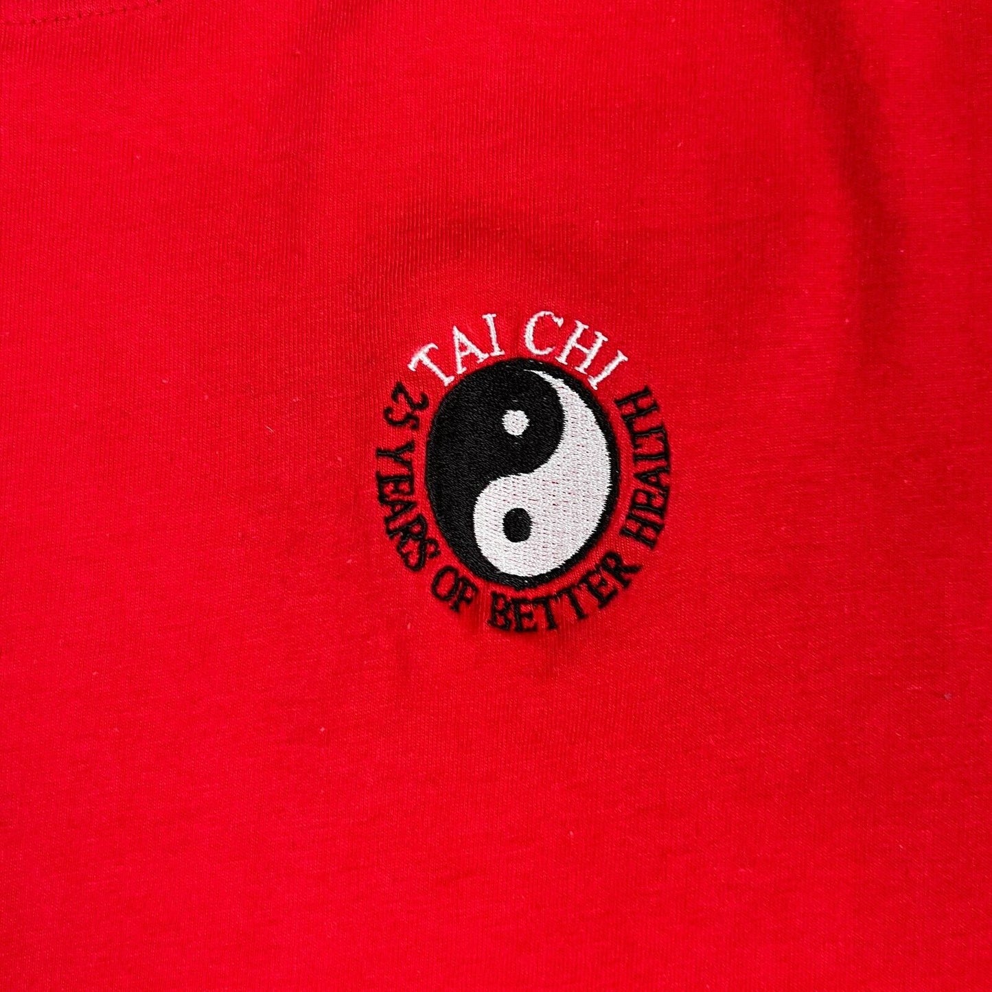 Tai Chi 25 Years of Better Health Mens Red T-Shirt Size XL