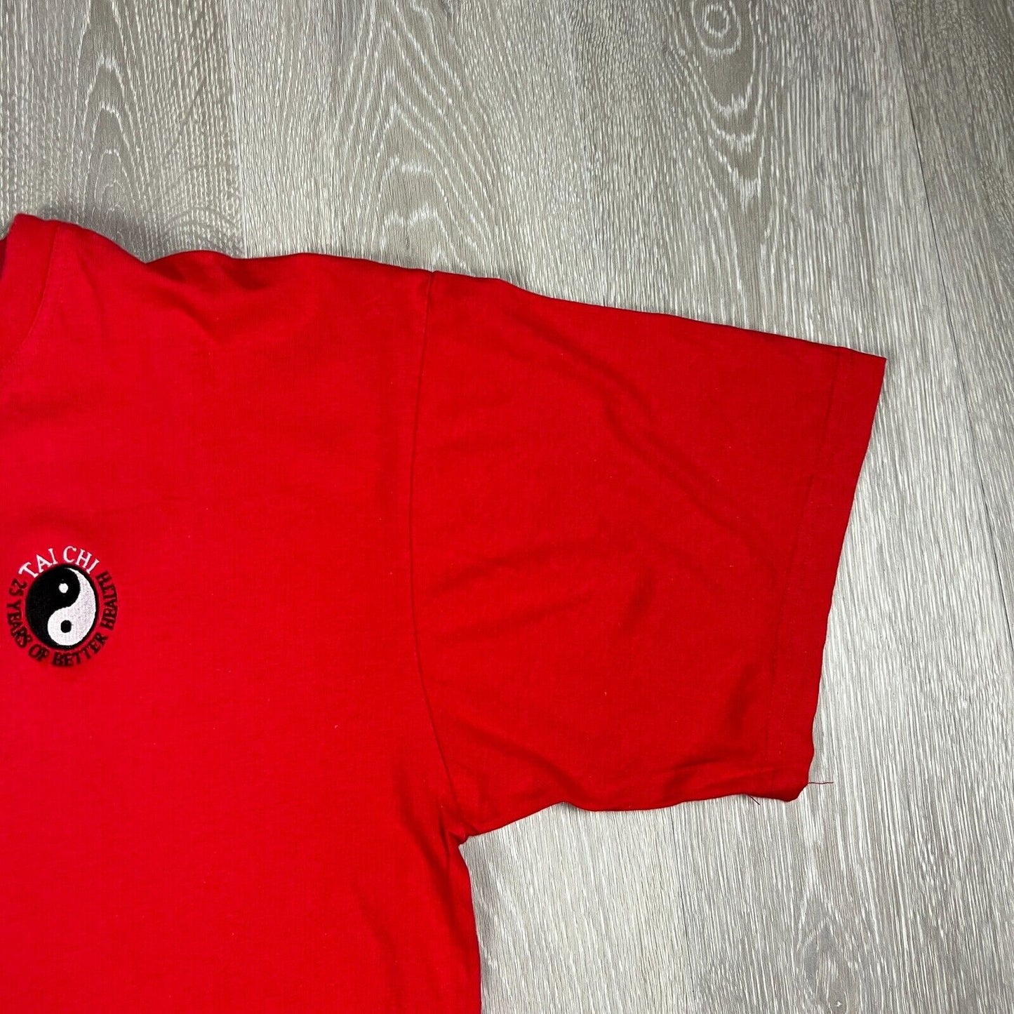 Tai Chi 25 Years of Better Health Mens Red T-Shirt Size XL