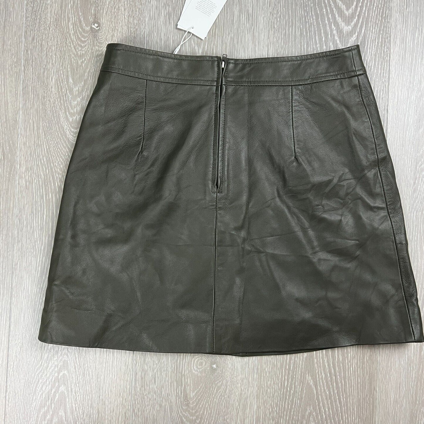 Seed Heritage Womens Leather Mini Skirt Size 10 (New - RRP $249)