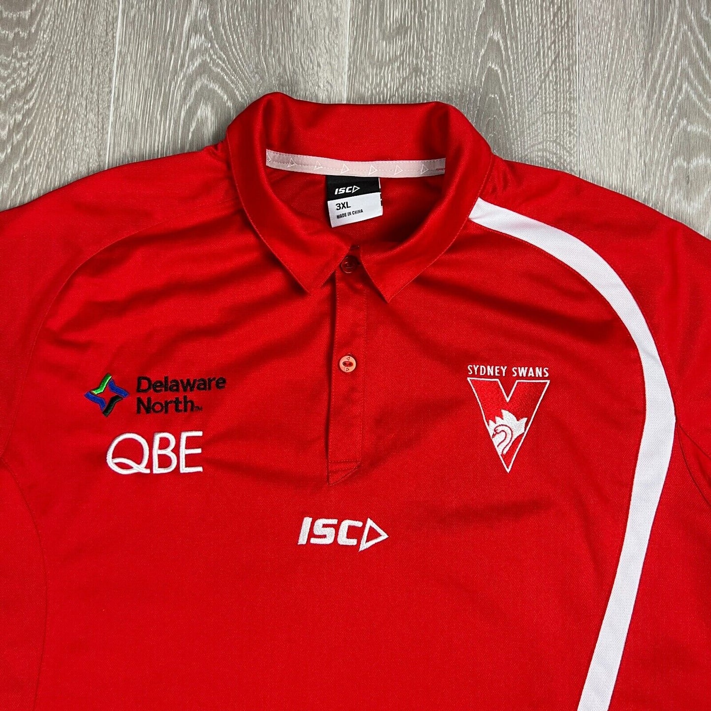 ISC Sydney Swans AFL Mens Red Polo Shirt Size 3XL