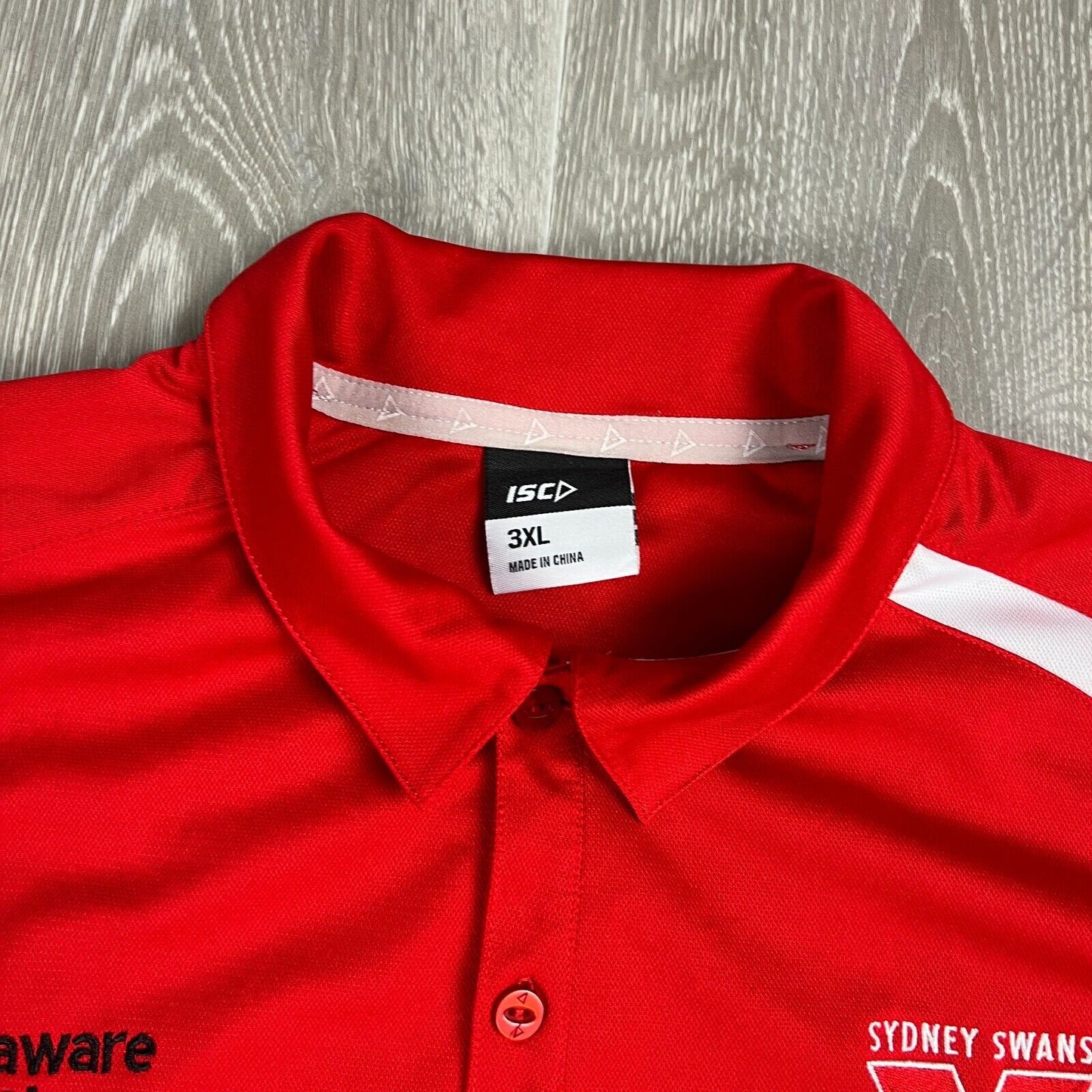 ISC Sydney Swans AFL Mens Red Polo Shirt Size 3XL