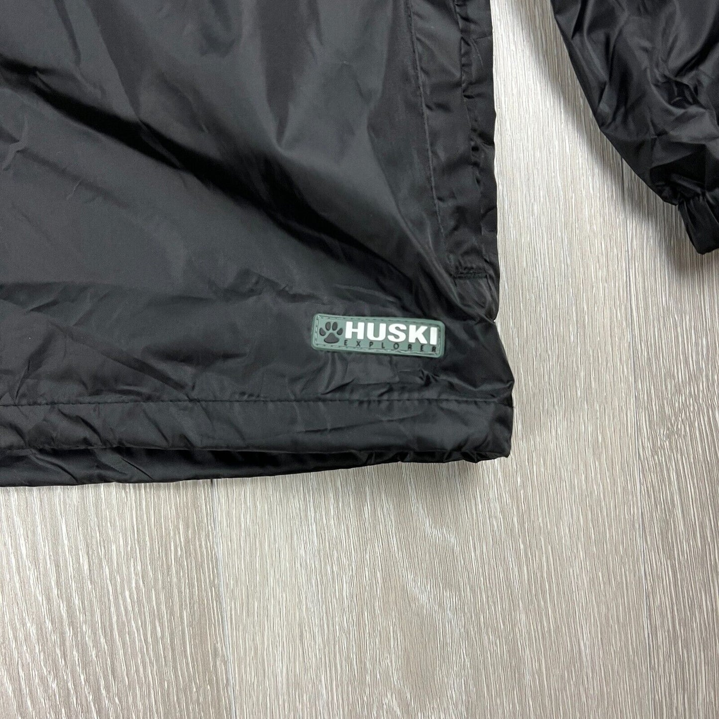 Huski Mens Stratus Packable Waterproof Jacket Black size Large (New)