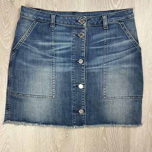 Michael Kors Womens Blue Denim Mini Skirt Size 6