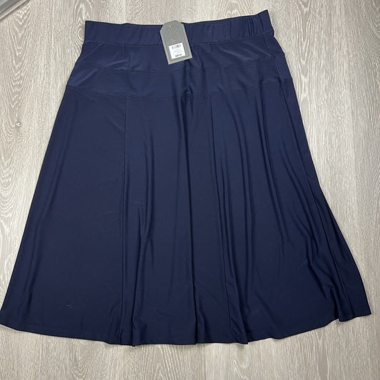 Escape by Liz Jordan Womens Navy Blue Escape Skirt Size XL (New)