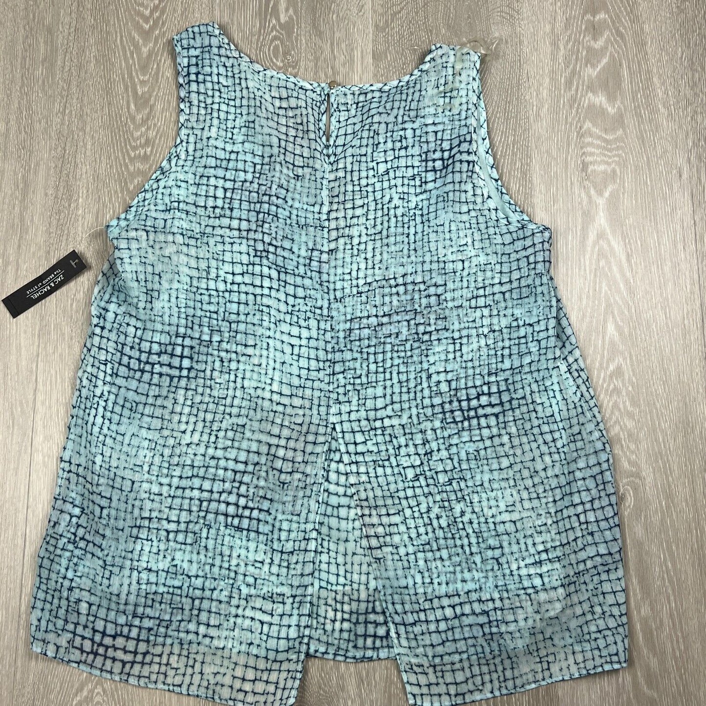 Zac & Rachel Womens Blue Tank Top Size Large (new)