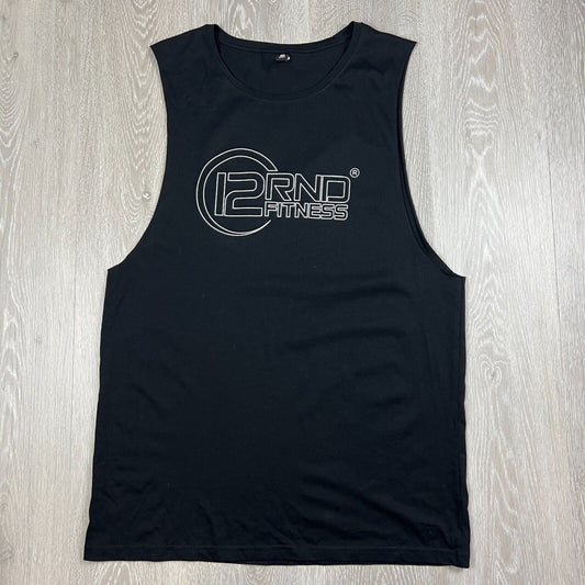 Grind Fitness Fight For It Black Mens Tank Top Size Large