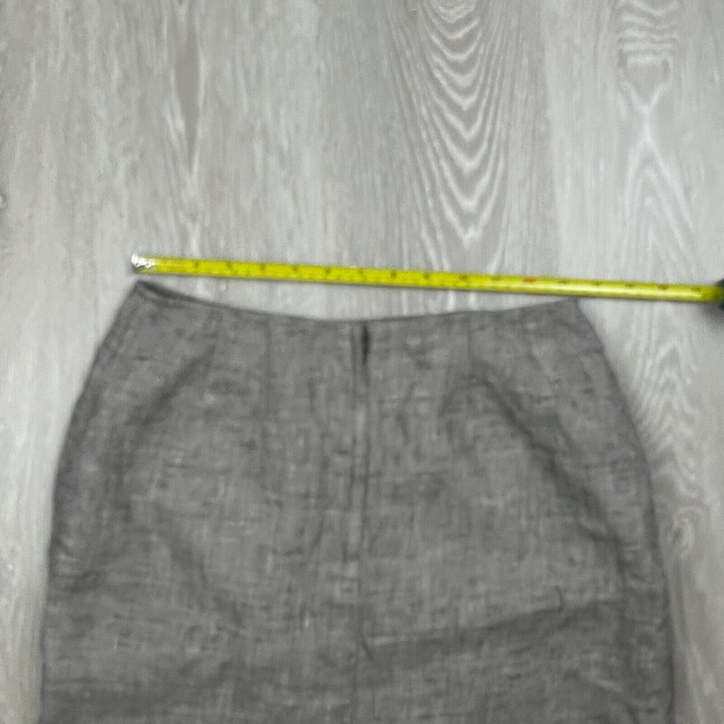 Perri Cutten Womens Grey Linen Pencil Skirt Size 10