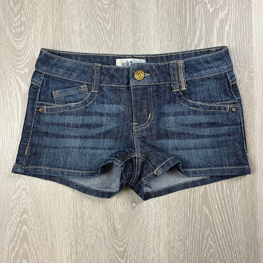 Jolt Womens Blue Denim Mini Shorts Size 1