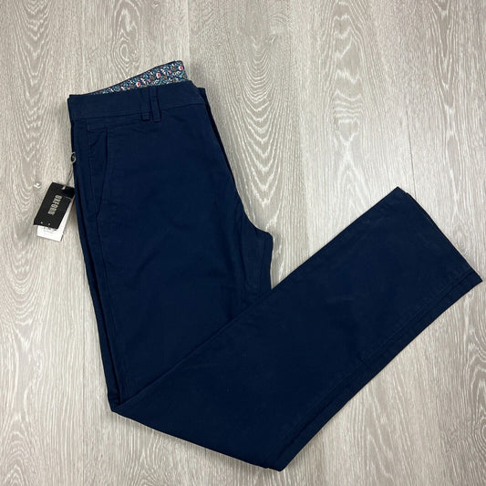 Oxford Mens Navy Blue Chinos Pants Size 86 (New)