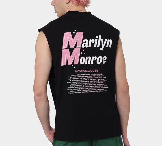 Carre X Marilyn Monroe Abodes Black Muscle T-Shirt Size Small (New)