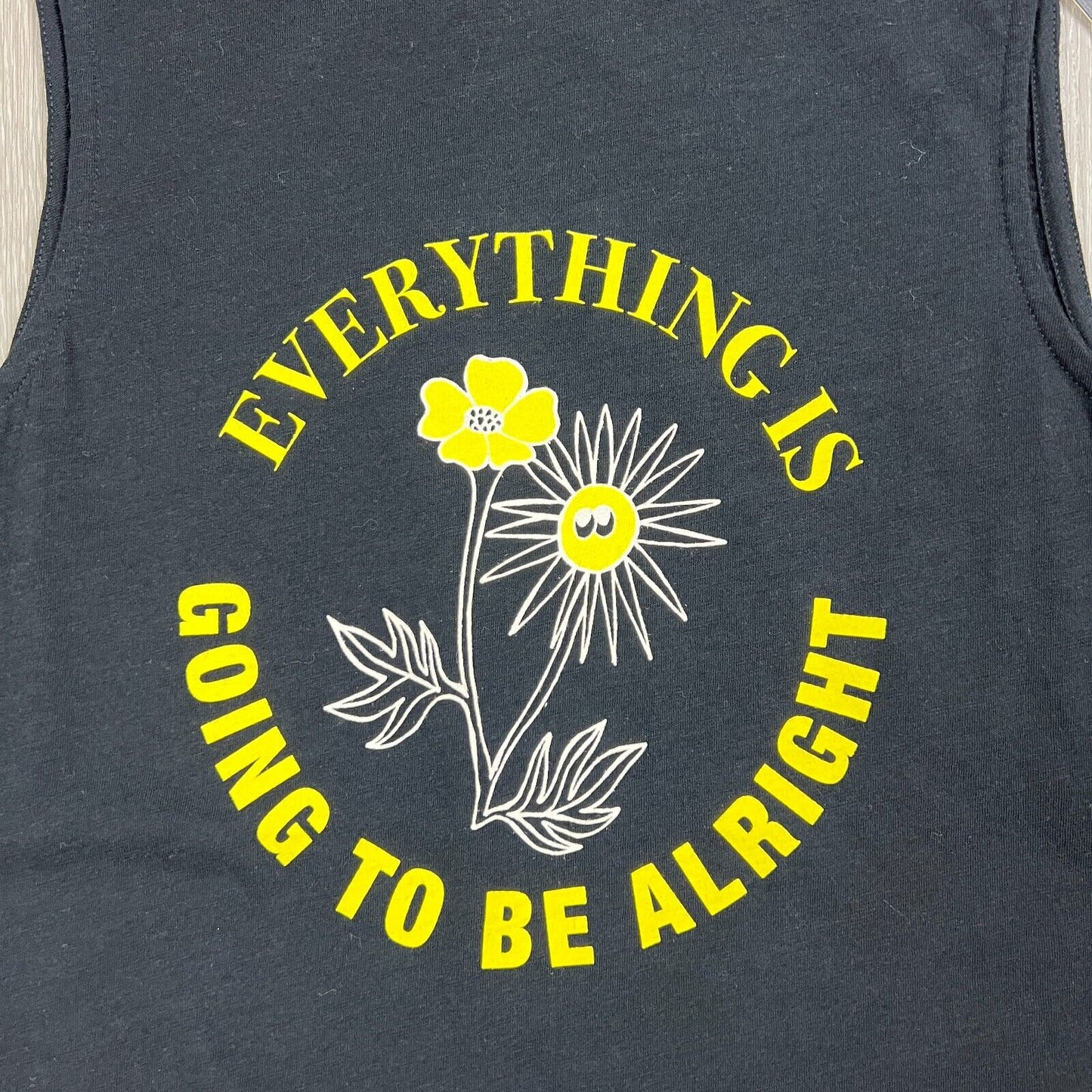 Levis Everythings Going To Be Alright Womens Black Tank Top Size S (New)