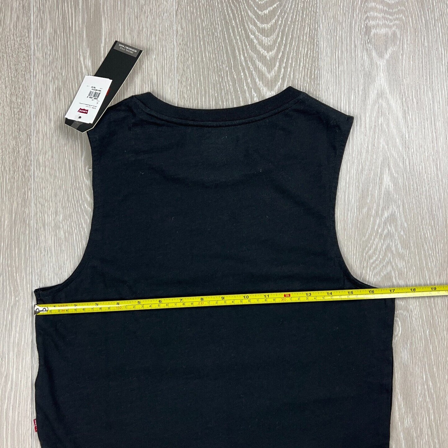 Levis Everythings Going To Be Alright Womens Black Tank Top Size S (New)