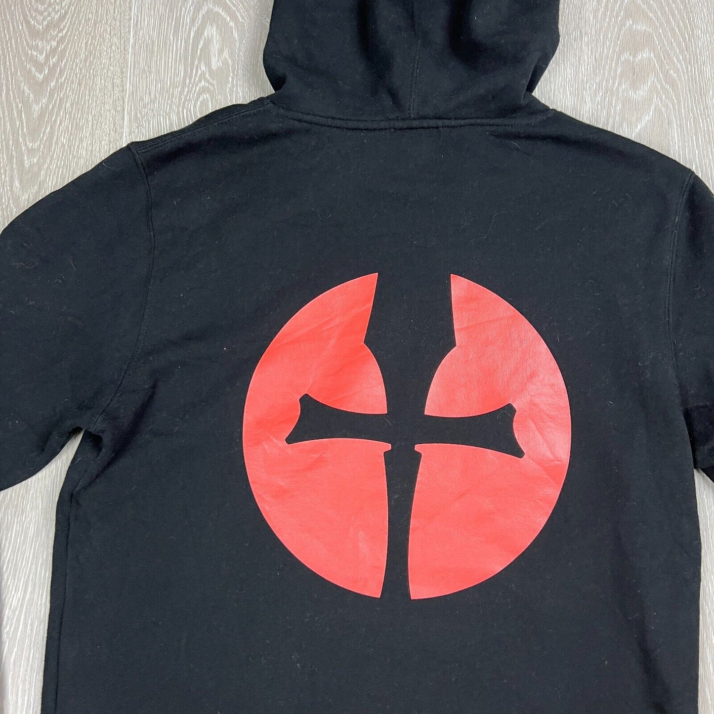 The Red Village Video Game Mens Black Pullover Hoodie Size Small