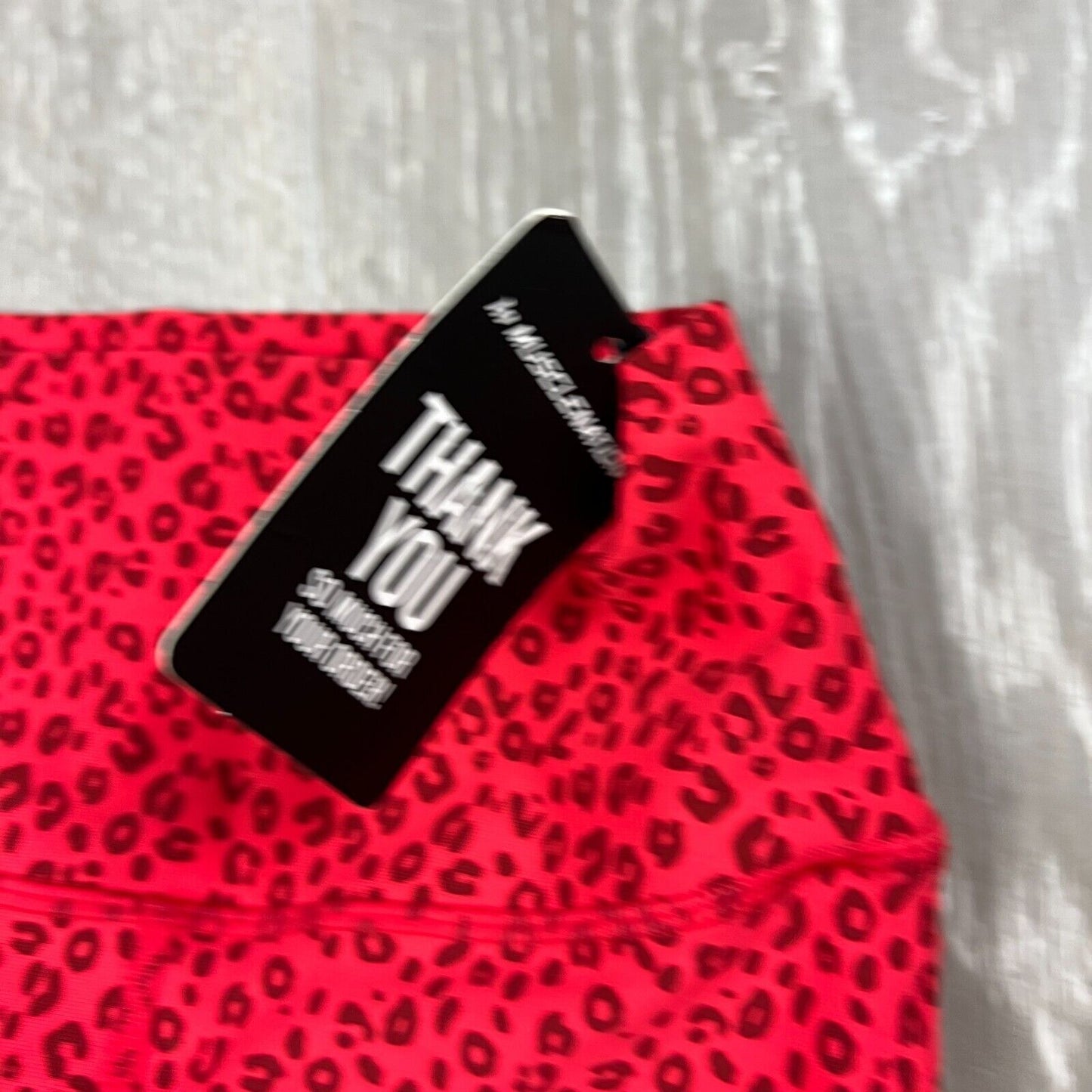 Muscle Nation Womens Animal Print Scunch Bum Bike Shorts Size XS (New)