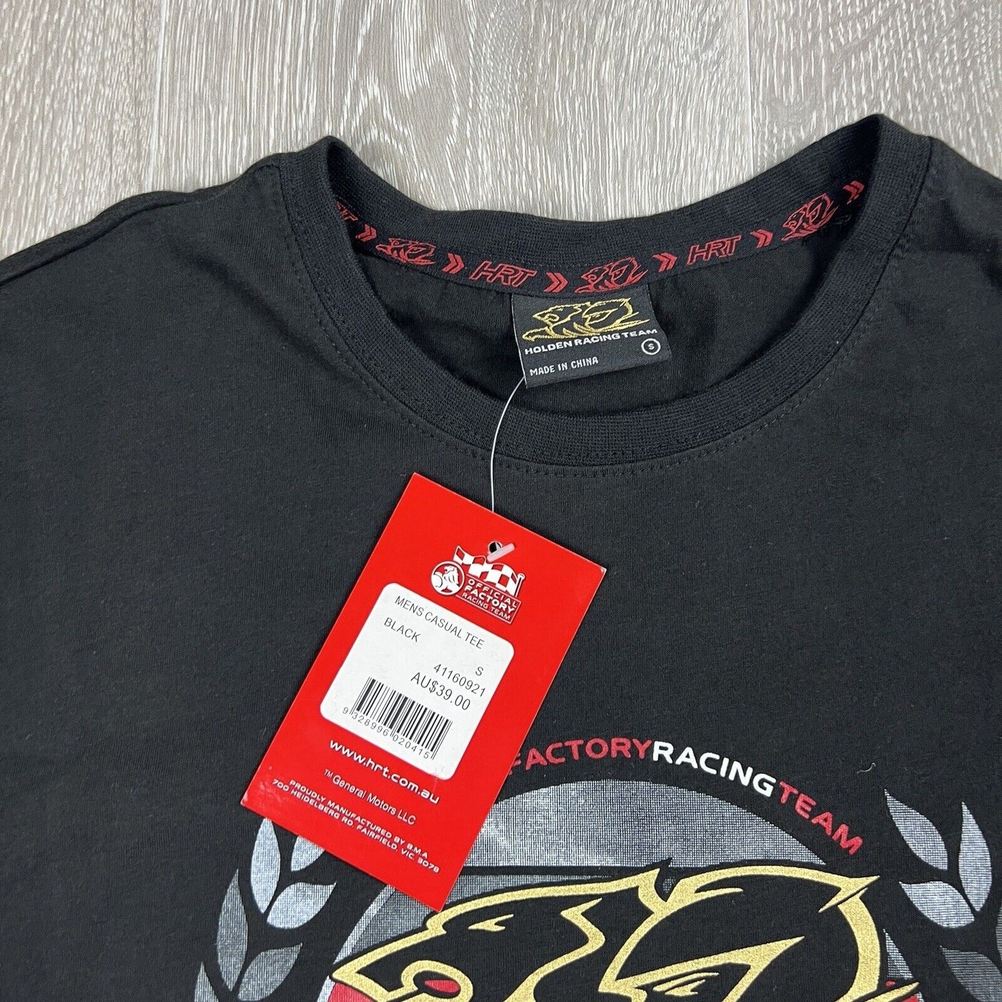 Holden Racing Team Mens Black T-Shirt Size Small (New)