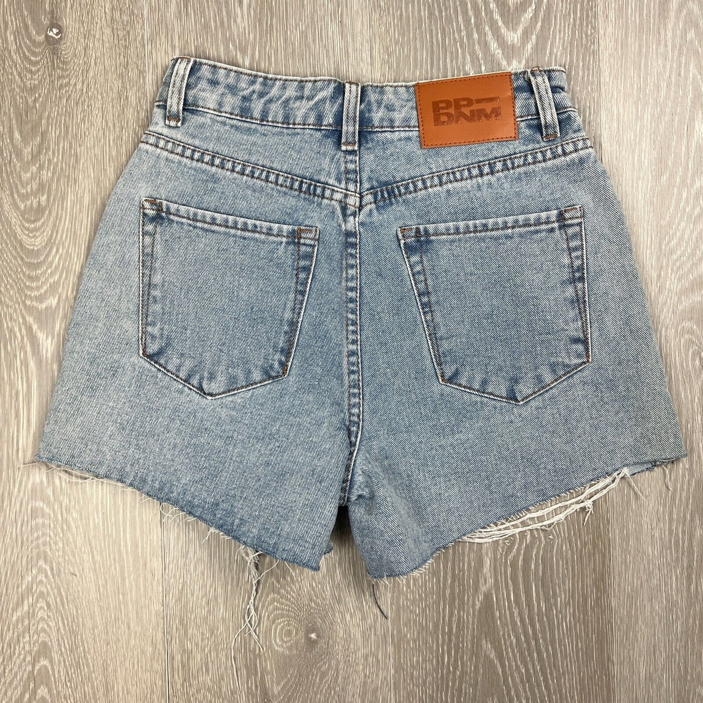 Princess Polly Womens Distressed Subiaco Denim Shorts Size 6 AU (New)