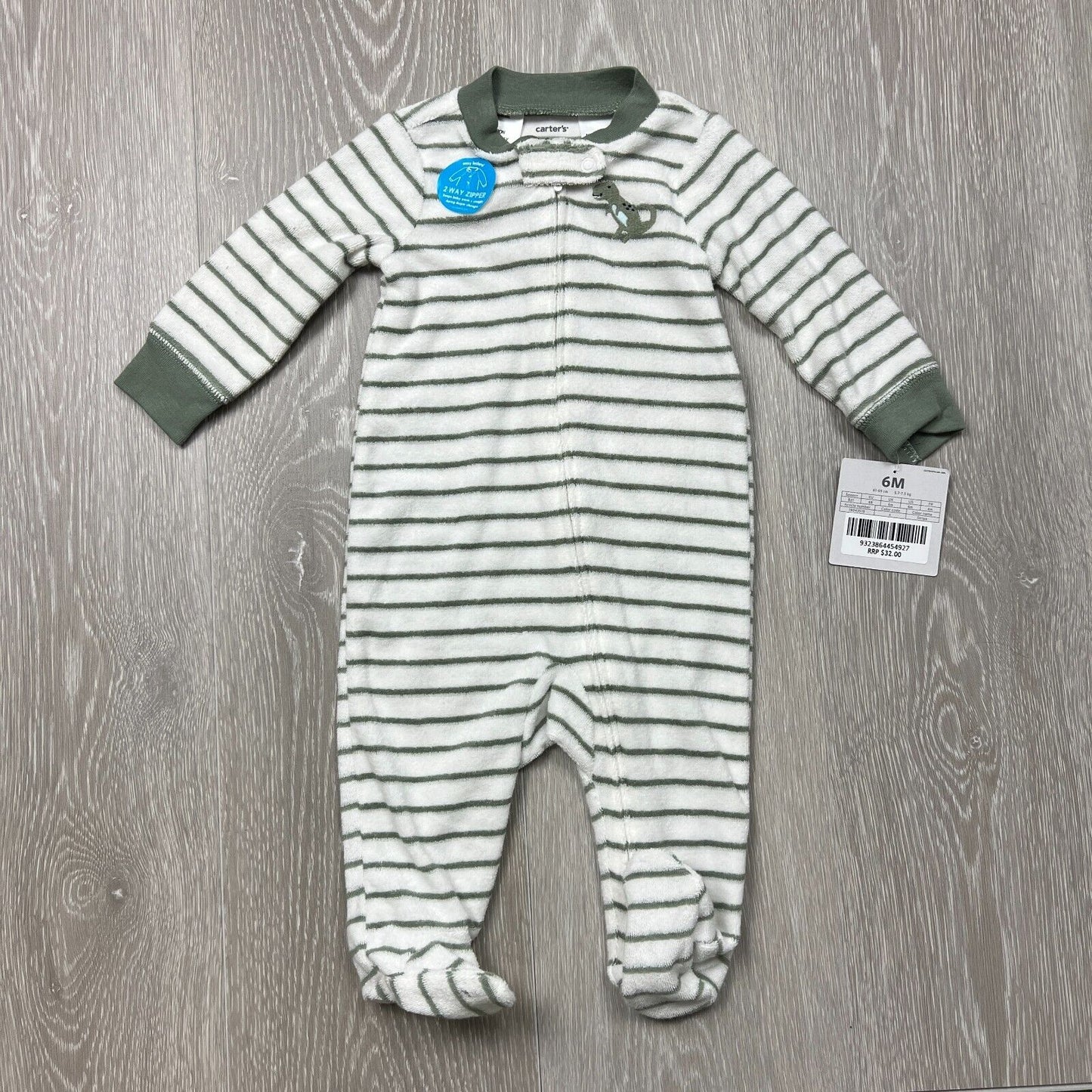 Carter's Babies Striped Jumpsuit One Piece Size 6 Months (New)