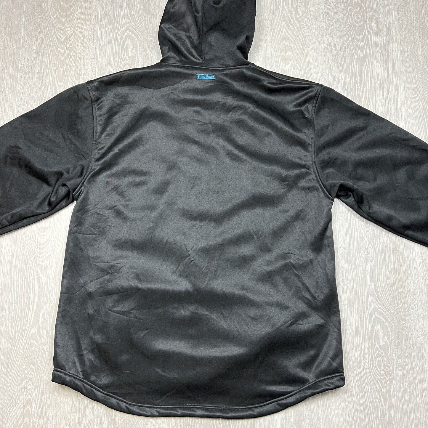 Prime Mover Mens Black Full Zip Water Repellent Hoodie Size Large (New)