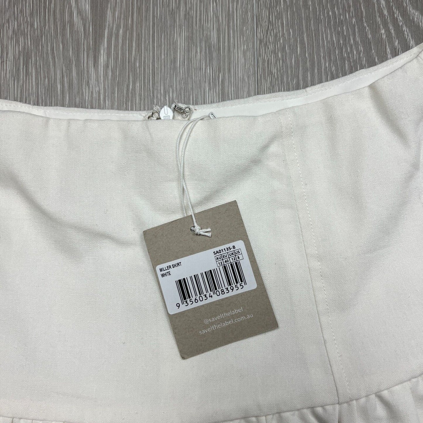 Savel Womens White Miller Skirt Size AU 12 / US 8 (new)