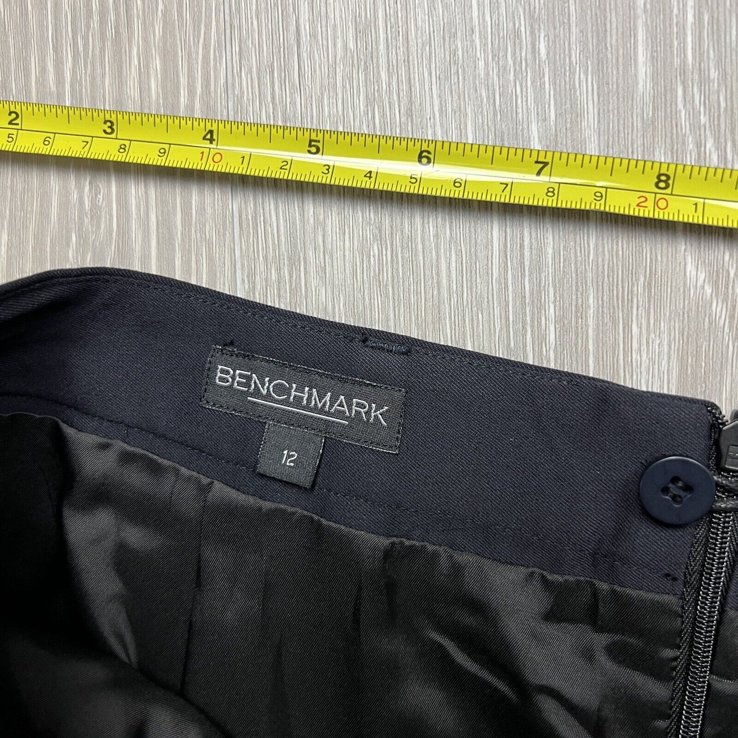 Benchmark Womens Black Pencil Skirt Size 12 (New)