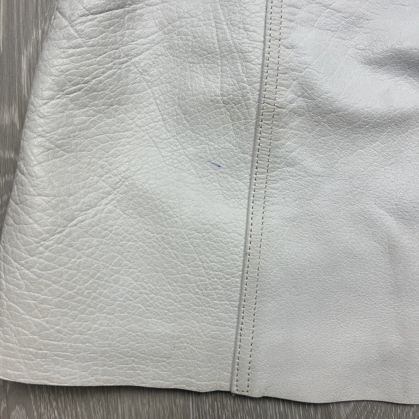 AJE Womens White Leather Skirt Size 6