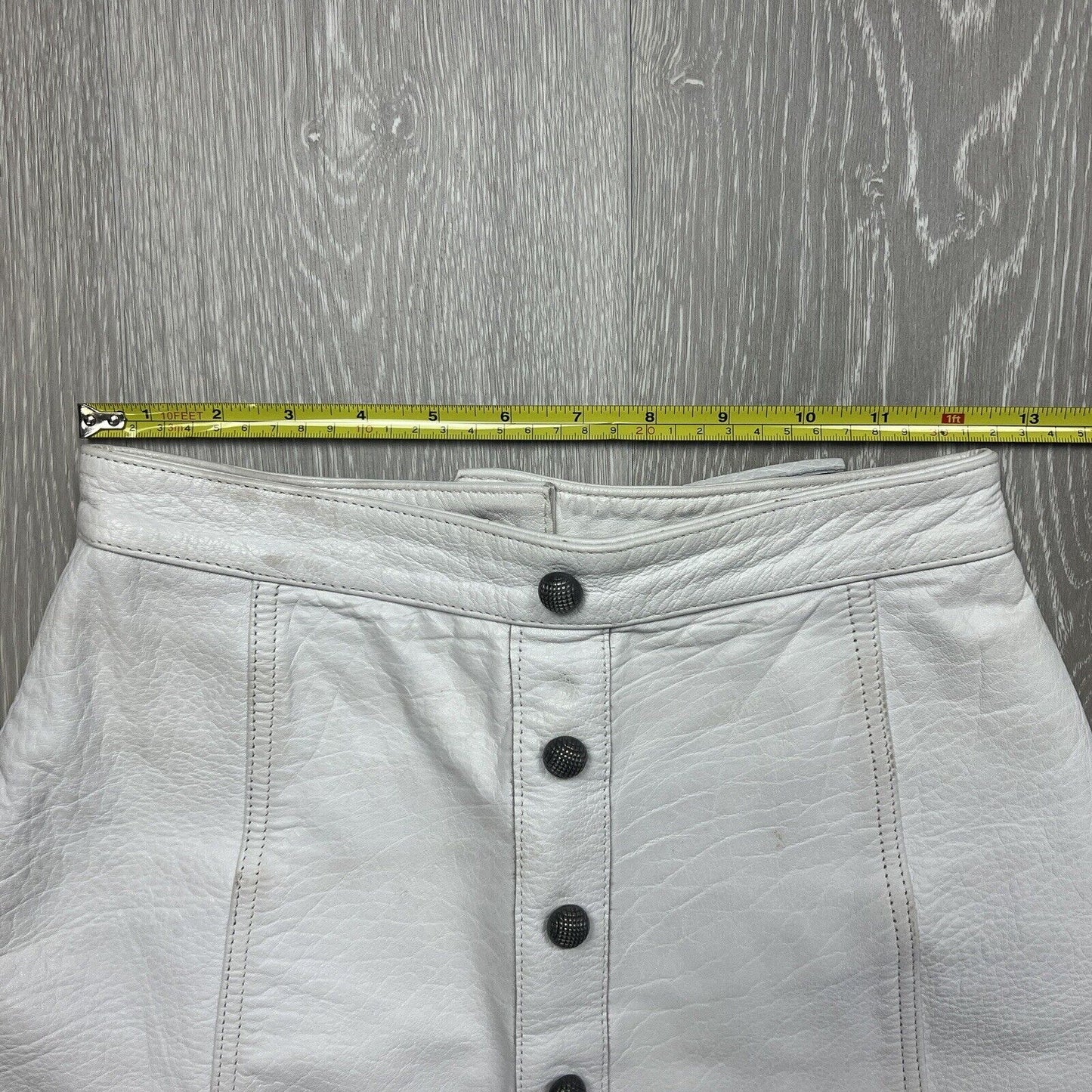 AJE Womens White Leather Skirt Size 6