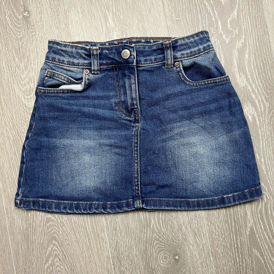 Boden Girls Blue Denim Skirt Size 8-9 Years