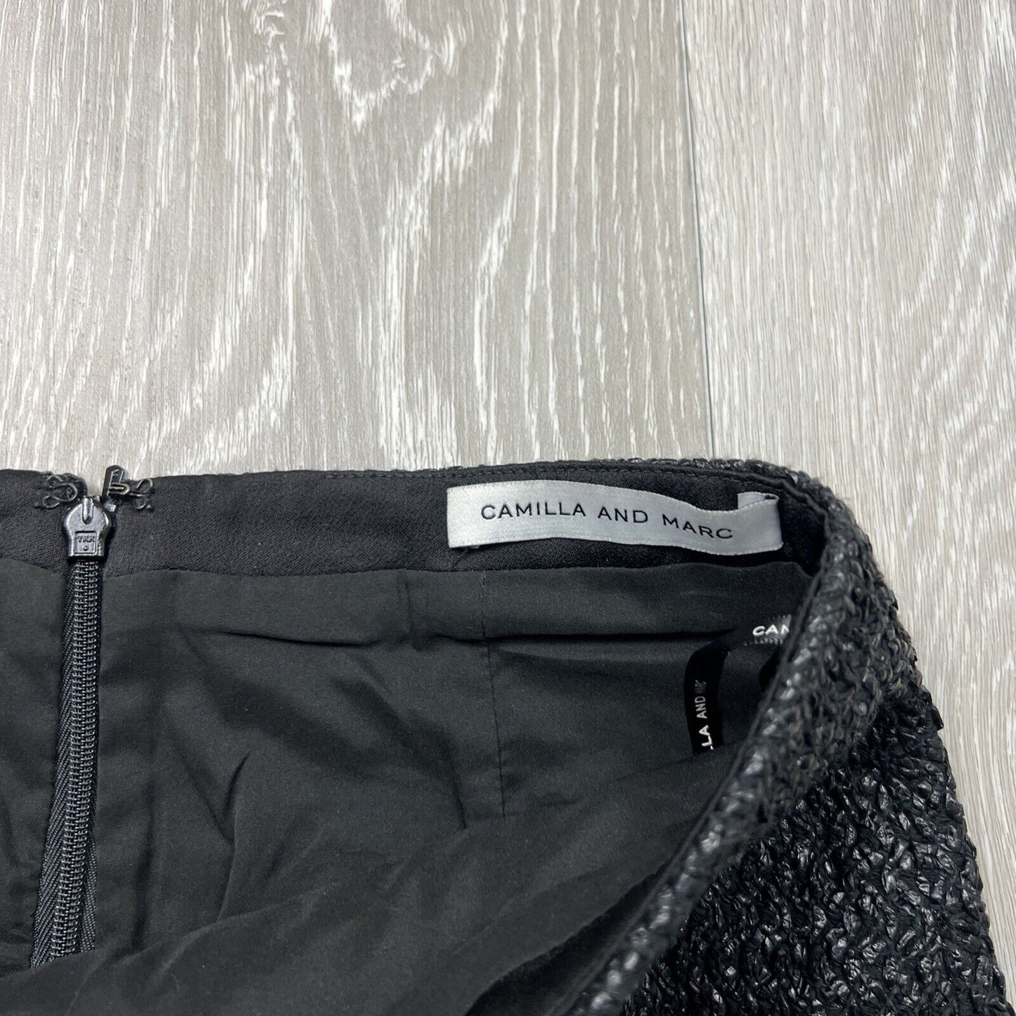 Camilla & Marc Womens Black Weave Skirt Size 6