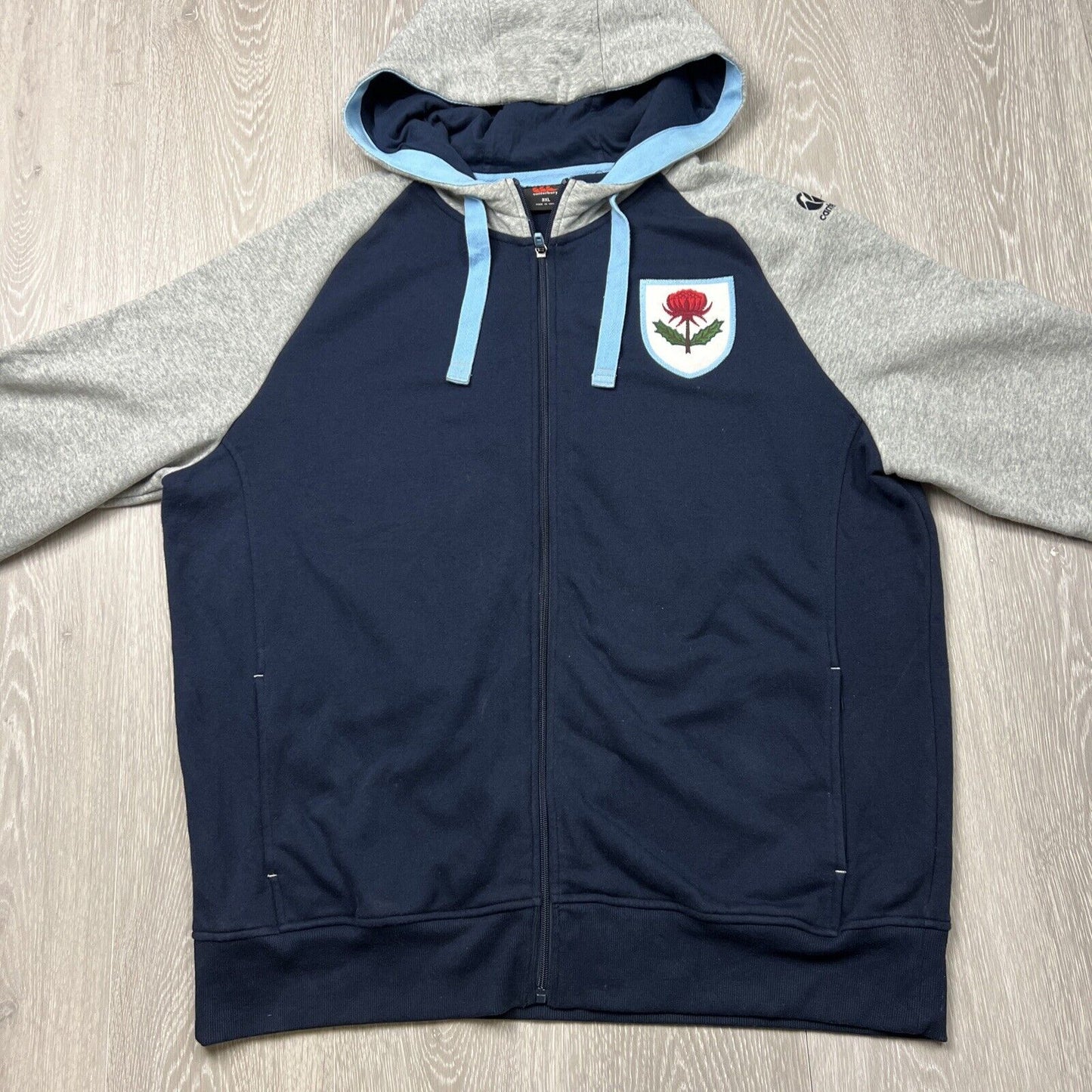 Canterbury NSW Waratahs Rugby Union Mens Full Zip Hoodie Size 3XL