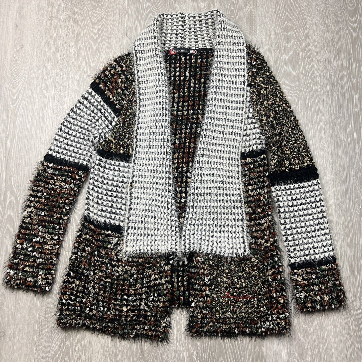 Desigual Womens Knit Cardigan Jacket Size Large