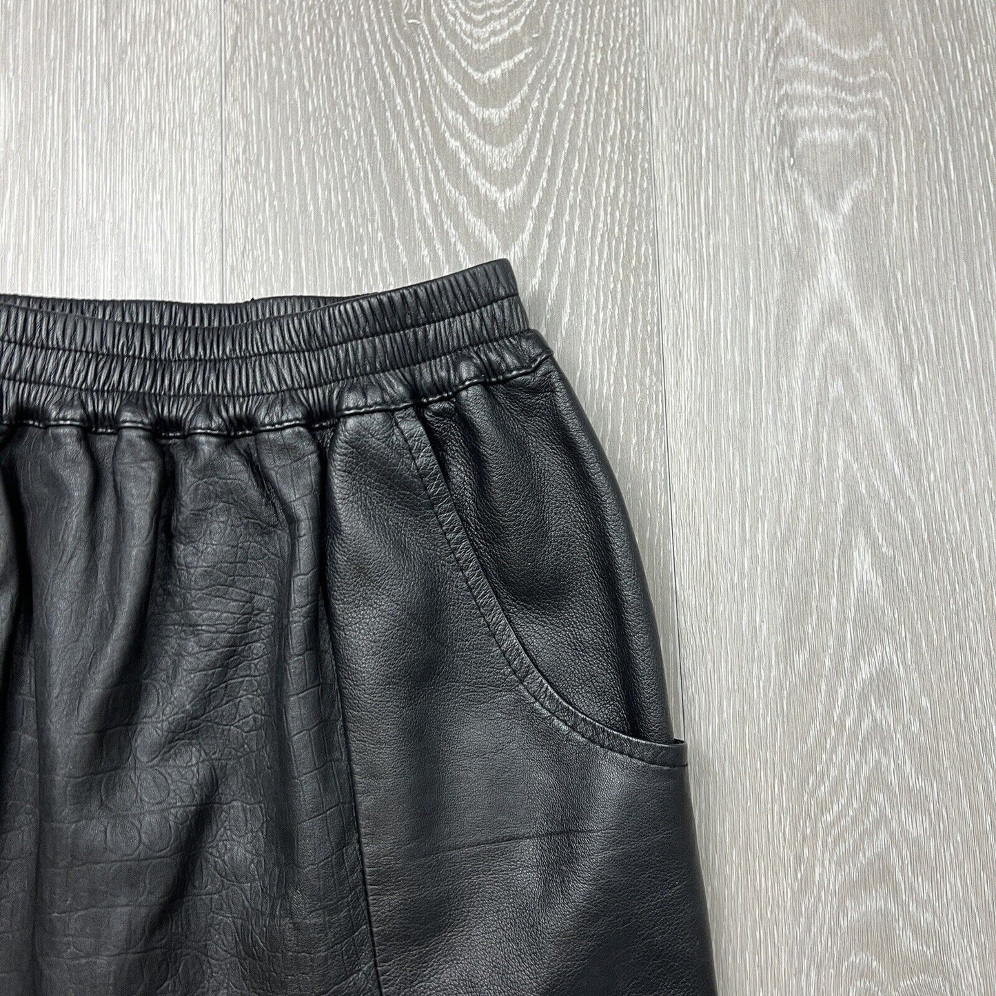 Steele Womens Black Leather Mini Skirt Size 8