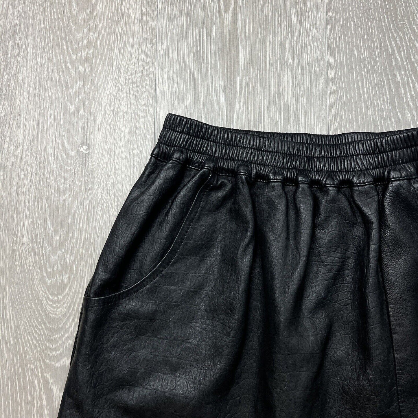 Steele Womens Black Leather Mini Skirt Size 8