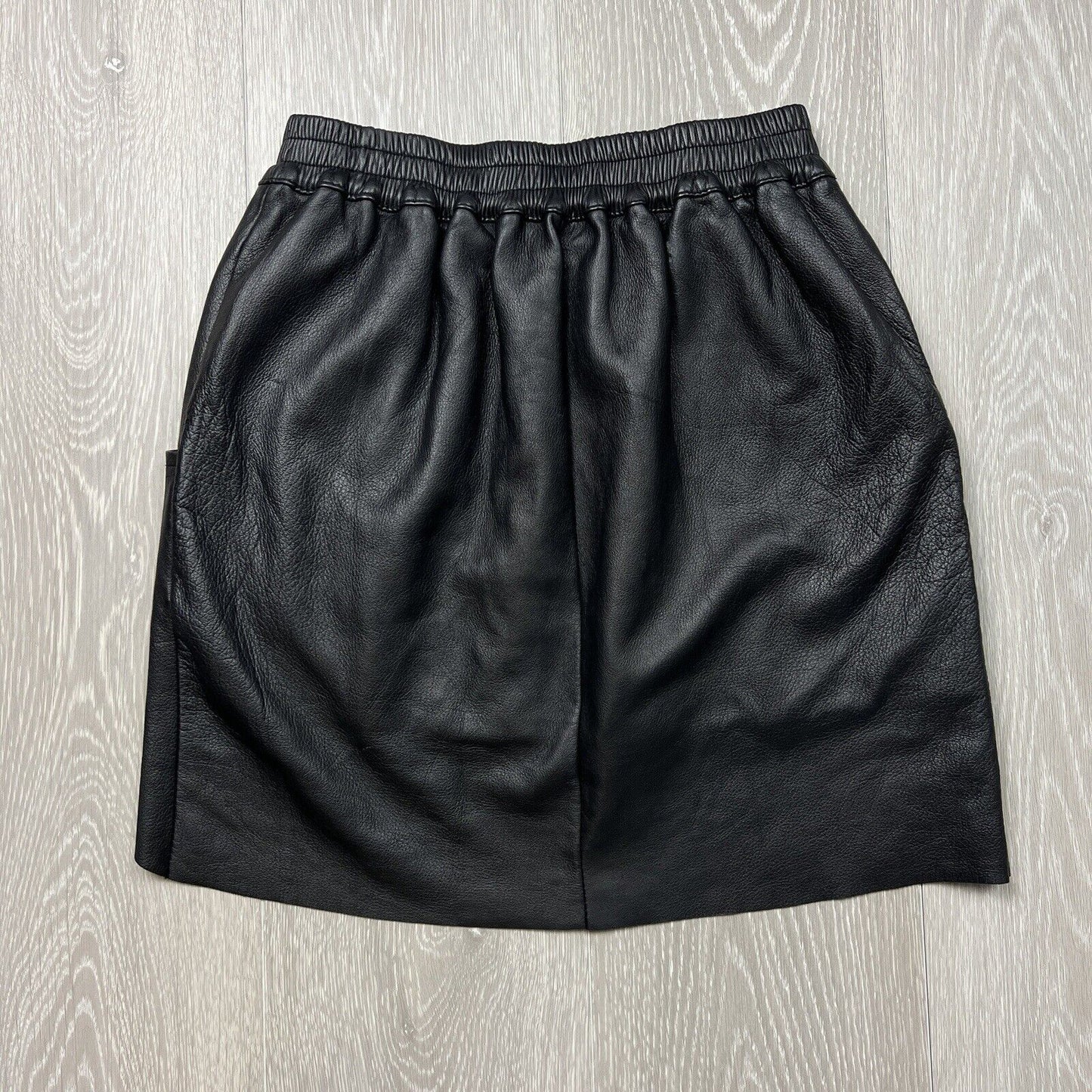 Steele Womens Black Leather Mini Skirt Size 8