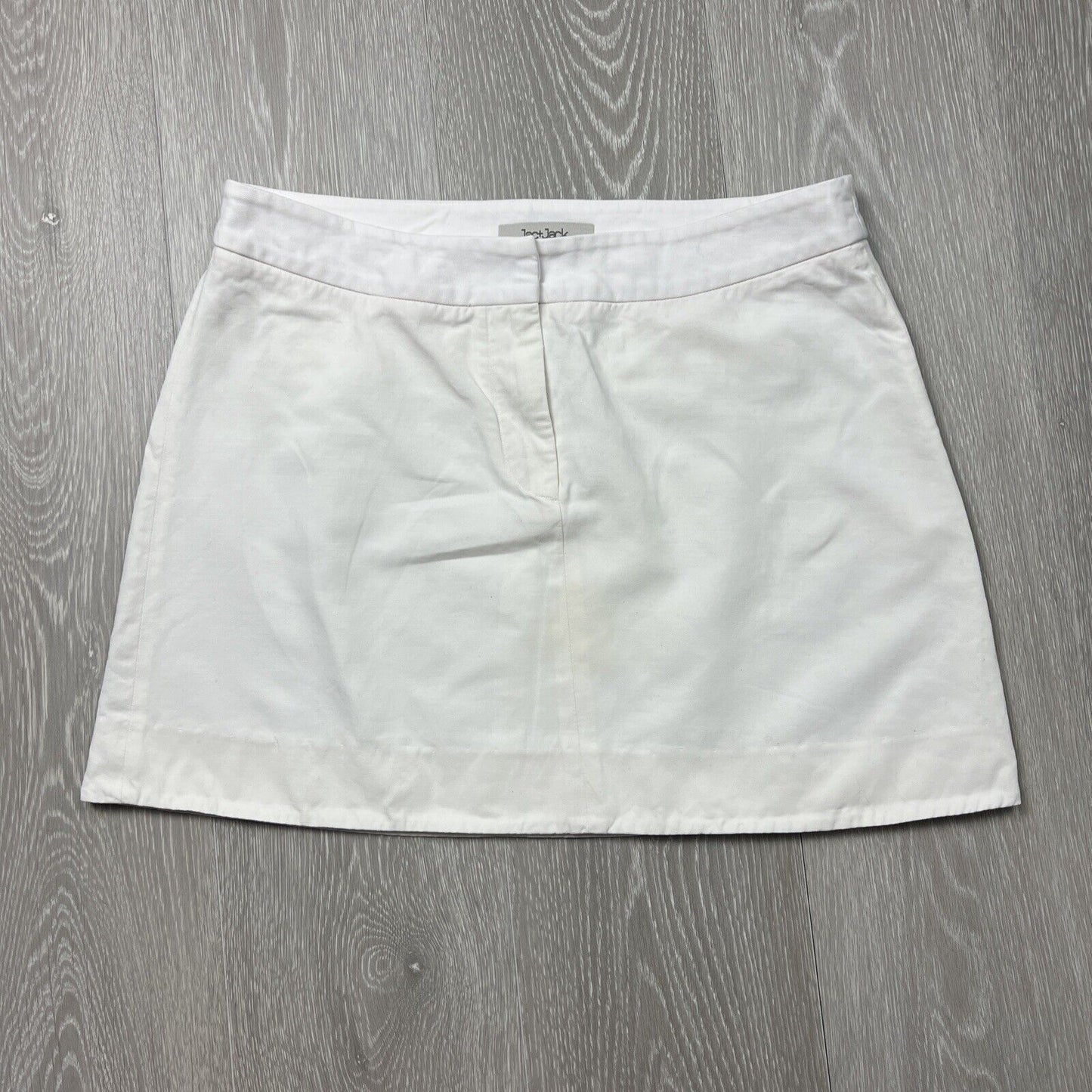 Jac & Jack Womens White Mini Skirt Size 12