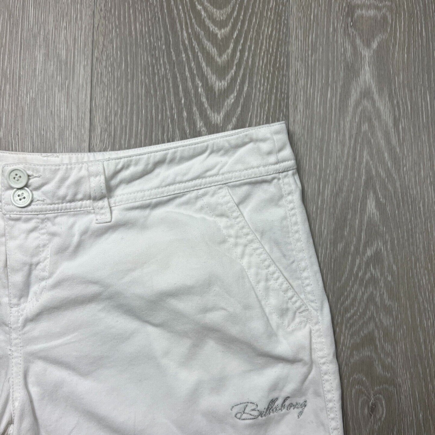 Billabong Womens White Y2K Mini Shorts Size 14