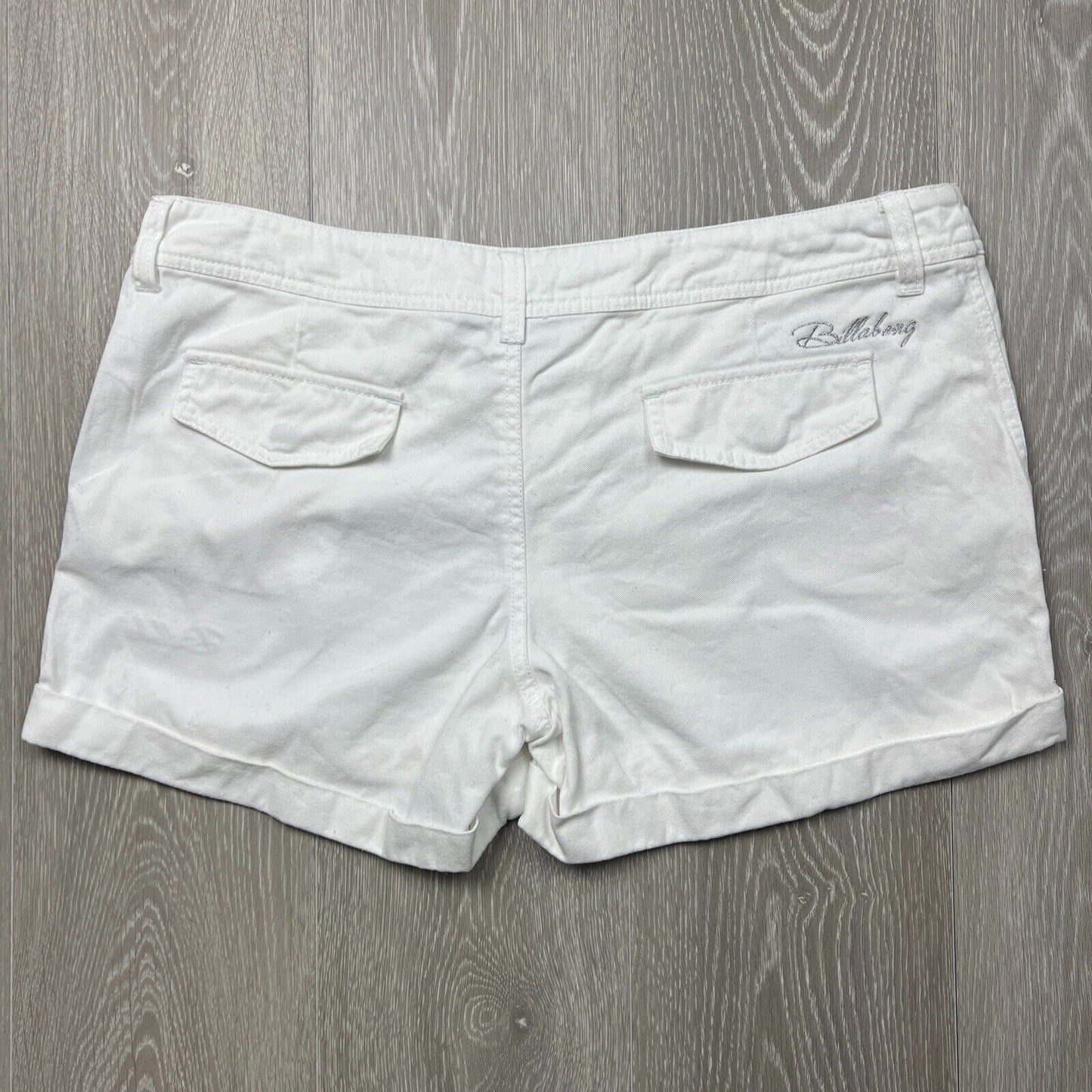 Billabong Womens White Y2K Mini Shorts Size 14