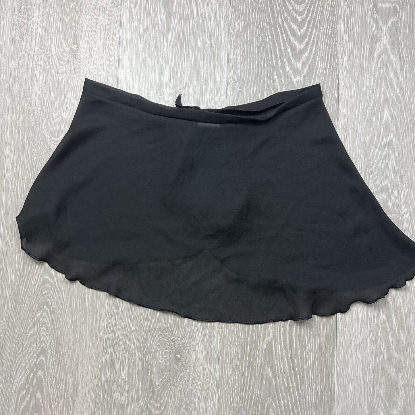 Bloch Petite Black Chiffon Tie Ballet Wrap Skirt