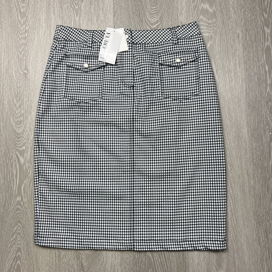 Euroedit Womens Checkered Pencil Skirt Size 40 (New)