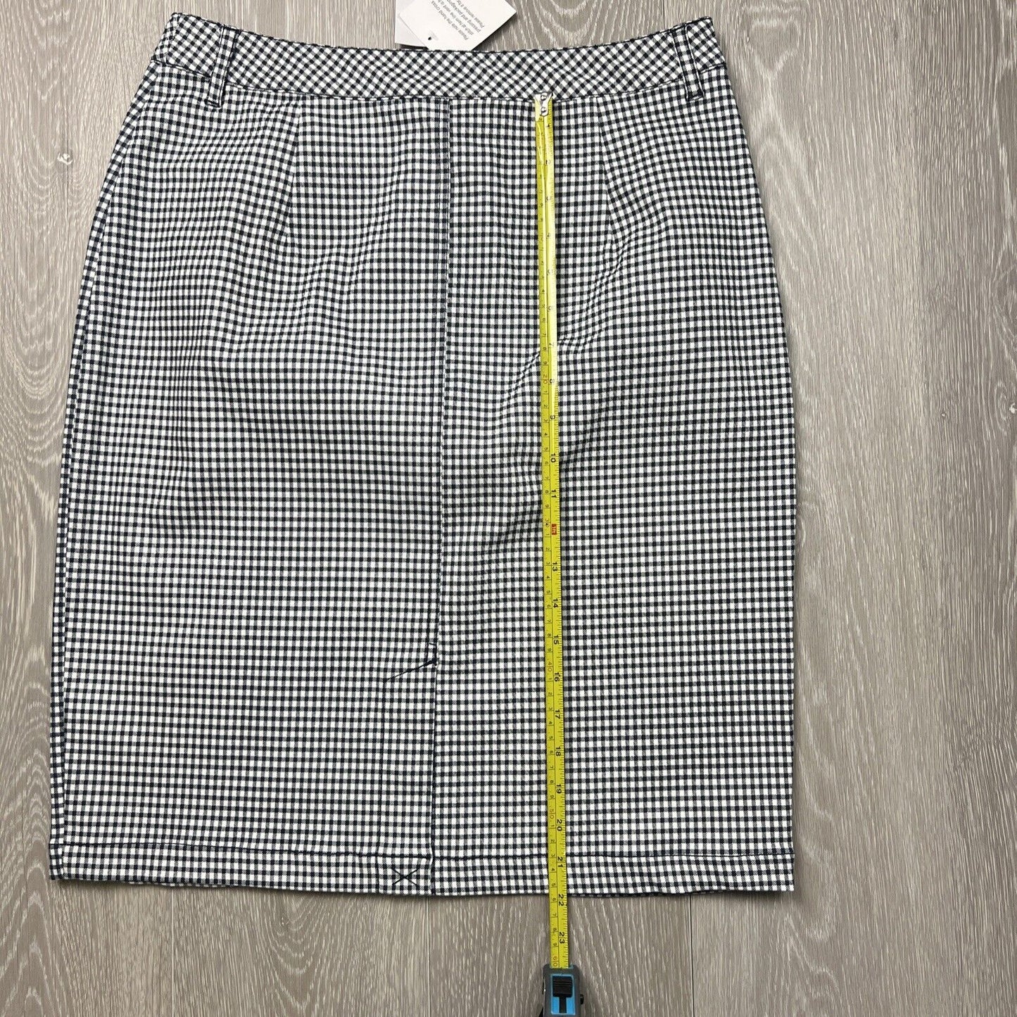 Euroedit Womens Checkered Pencil Skirt Size 40 (New)